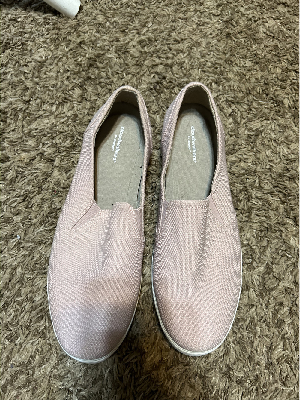 Cloudwalkers Pink Slip-On Casual Shoes Size 11W
